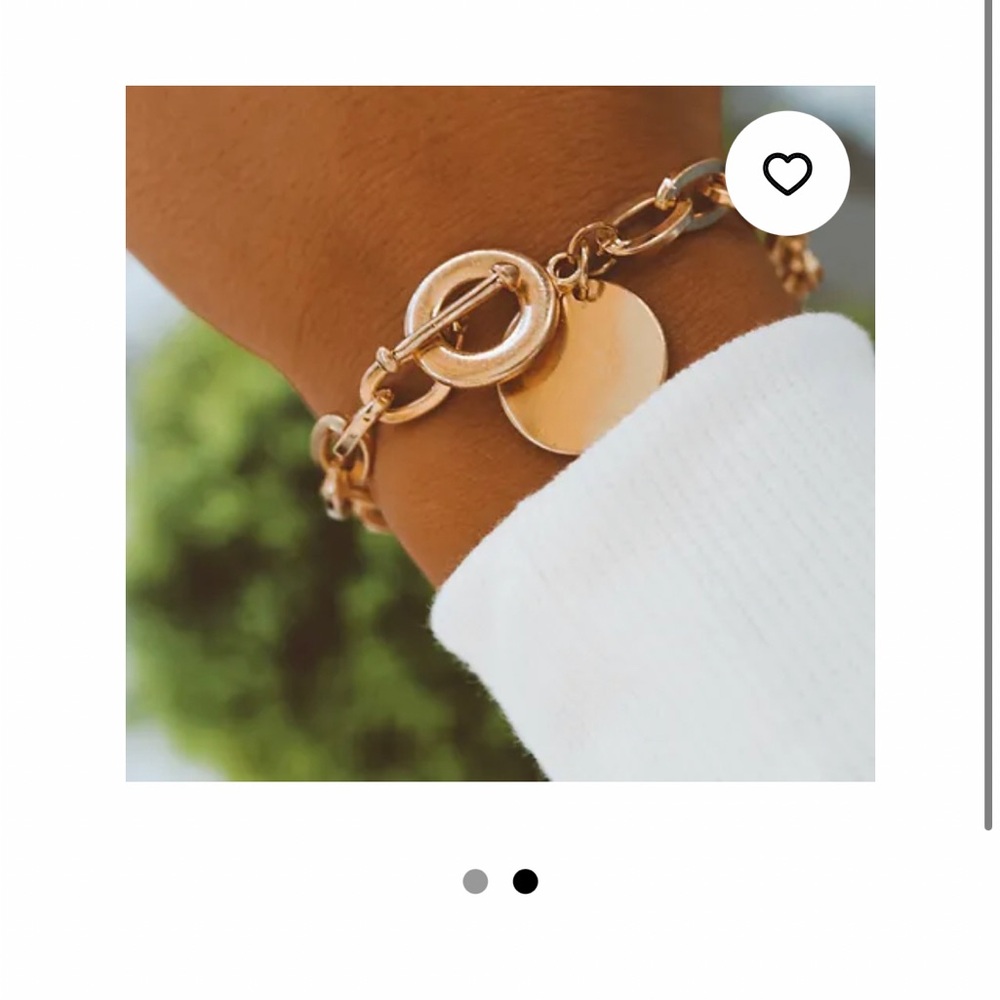 Disk Charm Bracelet